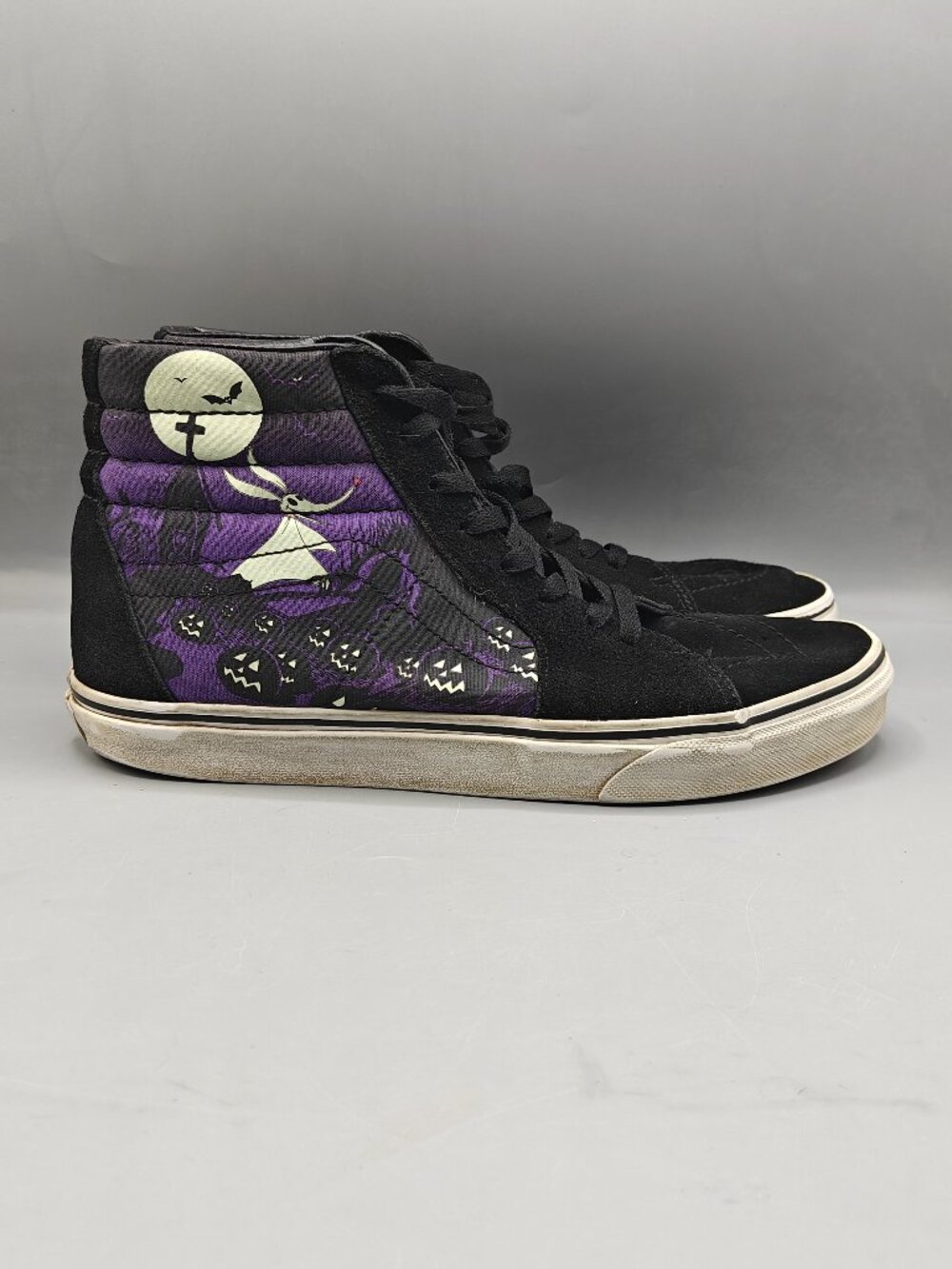 Vans Sk8-Hi Disney Nightmare Before Christmas Black Purple Women's 11 Men's 9.5